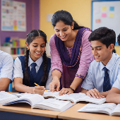 Students learning
